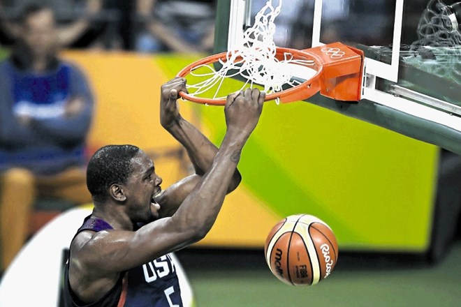 Kevin Durant je v košarkarskem finalu v Riu de Janeiru Srbiji nasul 30 točk.