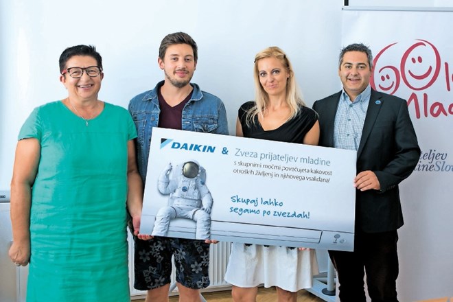 Daikinova donacija počitniškim domovom Zveze prijateljev mladine
