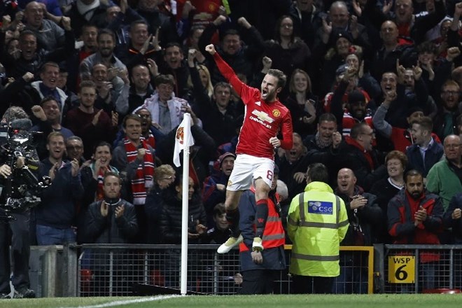 Juan Mata je bil junak Manchester Uniteda na mestnem derbiju (Foto: Reuters)