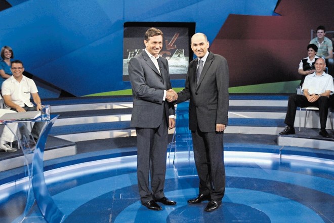 Borut Pahor in Janez Janša – uravnotežena v studiu RTV Slovenija