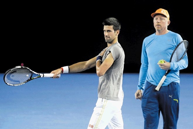 Novak Đoković (levo) in Boris Becker sta po treh letih prekinila sodelovanje.