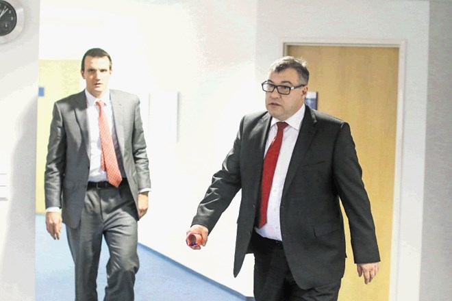 Finančni direktor HSE Stojan Nikolić (levo) in generalni direktor Gorazd Skubin sta javnosti sporočila, da je bila finančna...