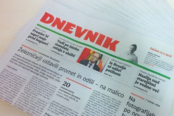 Dnevnik edini dnevni časopis z rastjo števila naročnikov v letu 2016