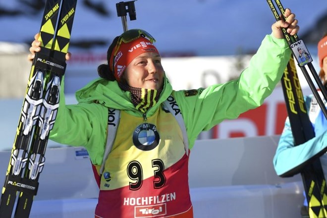 Laura Dahlmeier je osvojila tretji naslov in četrto kolajno.