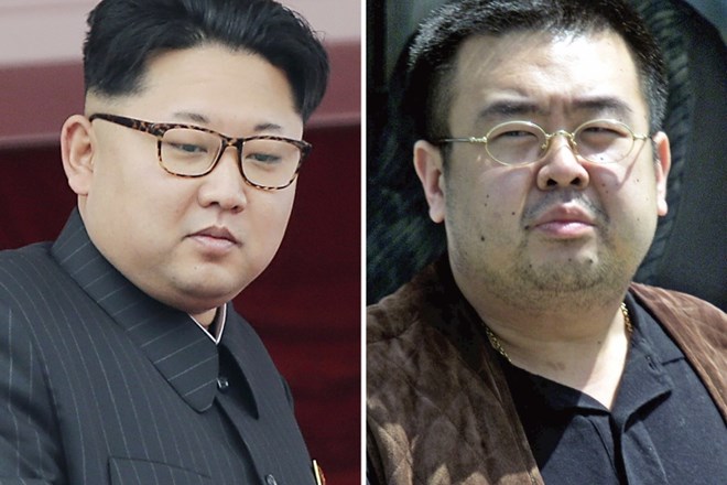 Kim Jong Un (levo) in njegov polbrat Kim Jong Nam (desno).