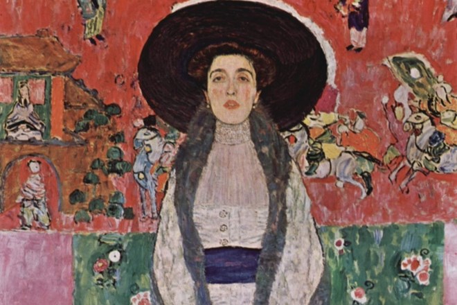 Gustav Klimt: Portret  Adele Bloch-Bauer II (detajl)