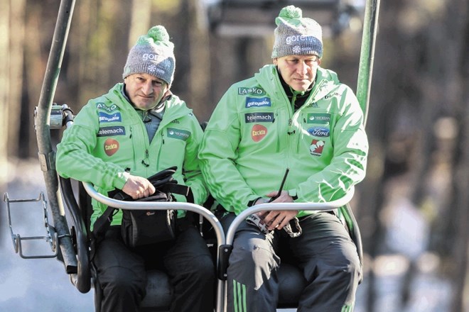 Jani Grilc in Goran Janus kujeta taktiko za finiš šampionata v Lahtiju.