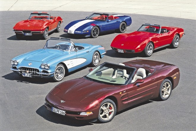 Corvette v sedmih generacijah ljubitelje hitre vožnje razveseljuje že 64 let.