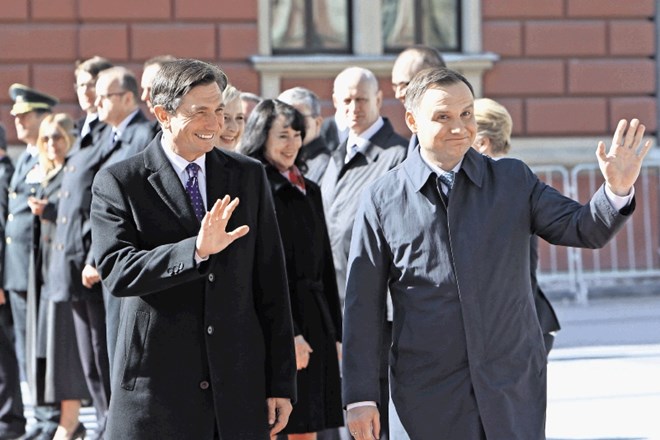 Predsednik republike Borut Pahor in poljski predsednik Andrzej Duda  bosta krepila varnost v okviru Nata in zaščito zunanjih...