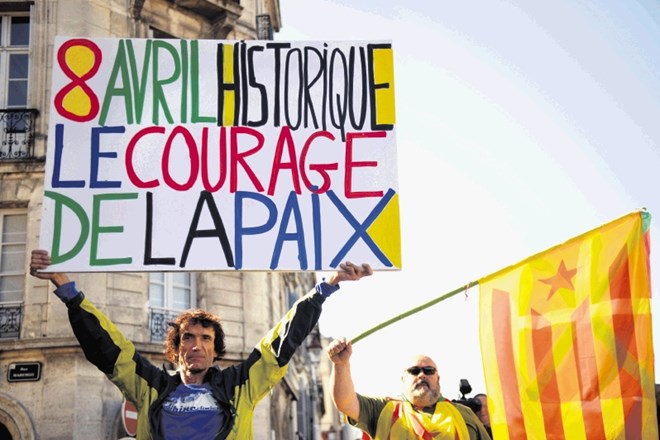 Osmi april je za prebivalce francoske Baskije postal zgodovinski dan, ko je pogum  prinesel mir. Reuters