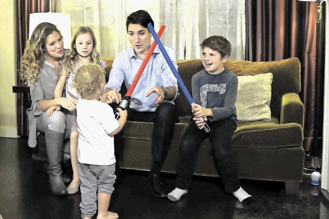 Kanadski premier z družino