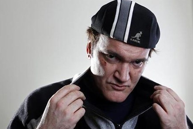 Režiser Quentin Tarantino pozira ob izidu filma Django Unchained