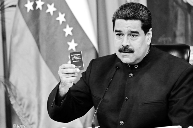 Nicolas Maduro, venezuelski voditelj, ki hoče zmagati z glasovi volilcev ali z orožjem