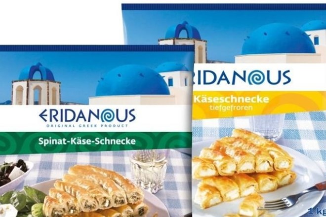 Eridanous, Lidlova znamka grške hrane, s katere so retuširali križe s pravoslavne cerkve