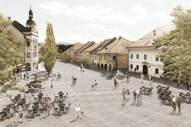 Prenovljeni Glavni trg po projektu, ki so si ga zamislili v skupini Atelierarhitekti, daje več prostora pešcem in kolesarjem,...
