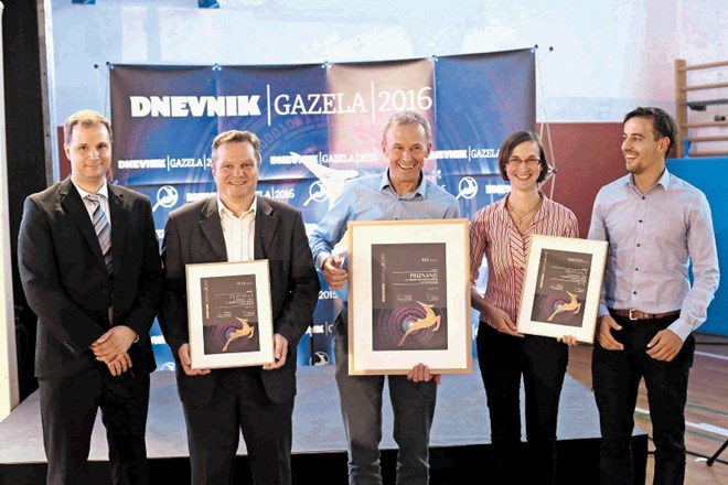 Lanskoletni nominiranci za gazelo  osrednje Slovenije: Duol, RLS merilna tehnika in Aerosol
