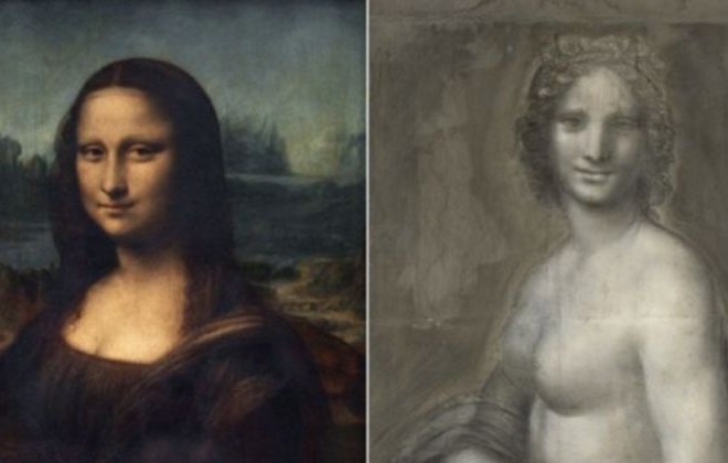 Našli da Vincijevo skico gole Mone Lize