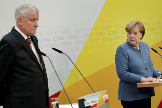 Angela Merkel in predsednik stranke CSU Horst Seehofer