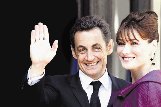 Carla Bruni z možem Nicolasom Sarkozyjem