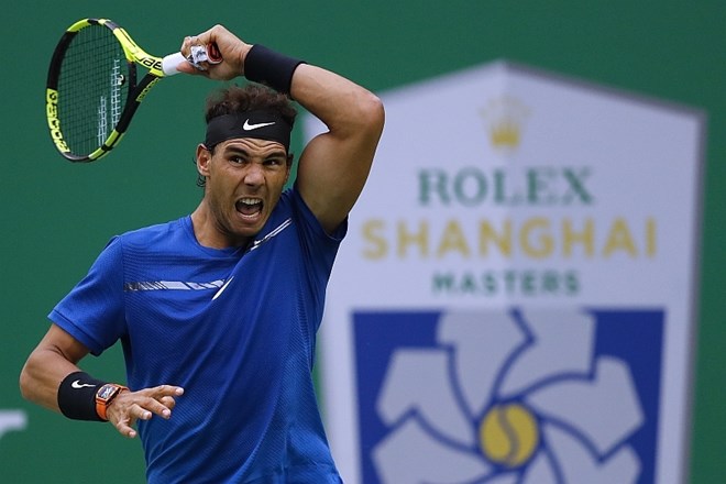 Rafael Nadal je imel veliko dela v četrt- in polfinalu turnirja v Šanghaju. (Foto: AP)