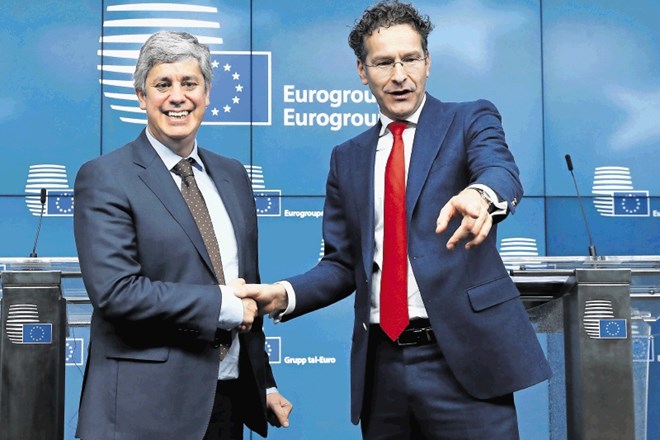 Mario Centeno (na fotografiji levo) bo vodenje evroskupine za dve leti in pol od Jeroena Dijsselbloema prevzel januarja.