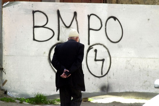 Grafit z imenom VMRO v Makedoniji