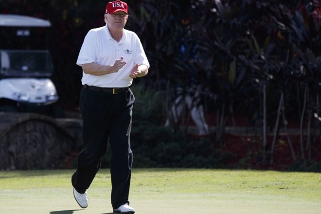 Donald Trump se še največ giba med golfom.