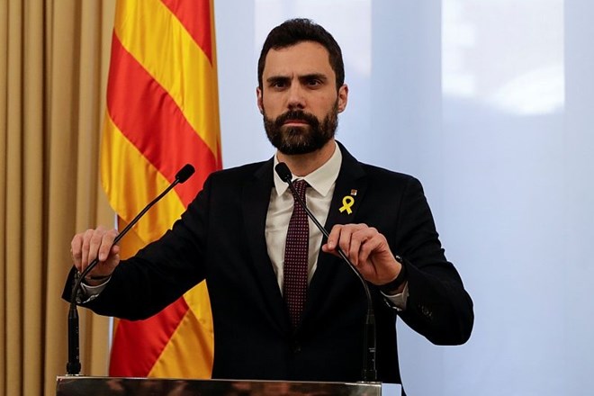 Predsednik katalonskega parlamenta Roger Torrent.