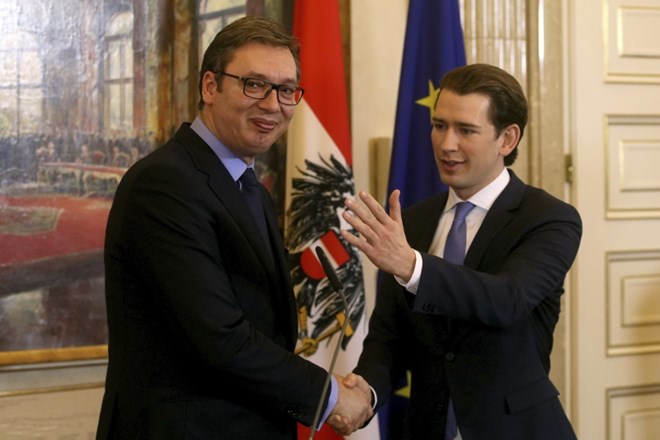 Aleksander Vučić in Sebastian Kurz