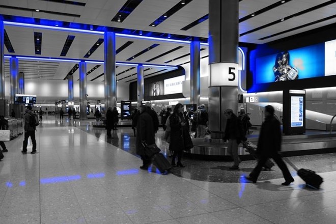 Letališče Heathrow, fotografija je simbolična