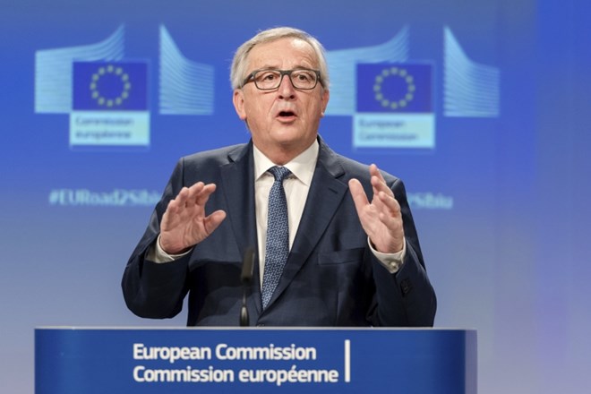 Jean-Claude Juncker danes v Bruslju