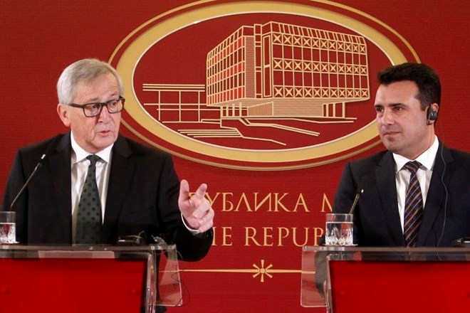 Jean-Claude Juncker in Zoran Zaev