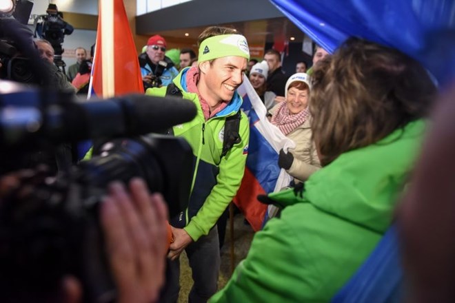 #foto #video Žan Košir ob sprejemu na Brniku: Več kot zadovoljen sem