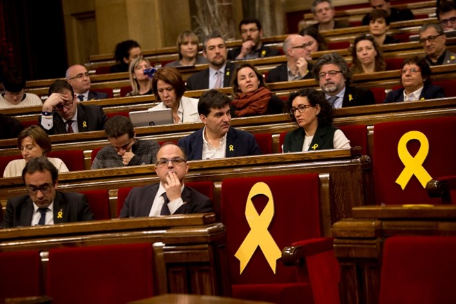 Na današnji seji v regionalnem parlamentu v Barceloni