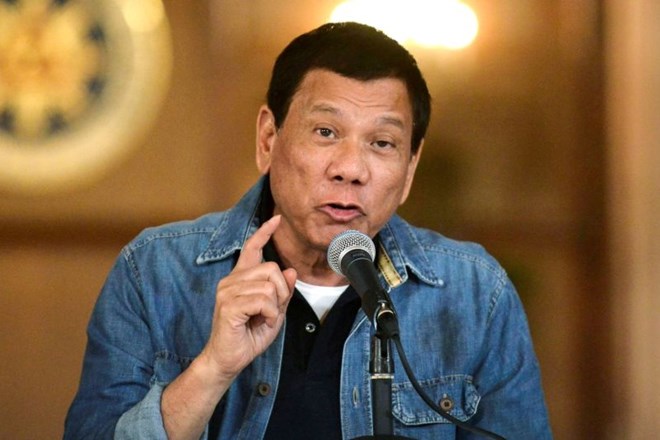 Filipinski predsednik Rodrigo Duterte