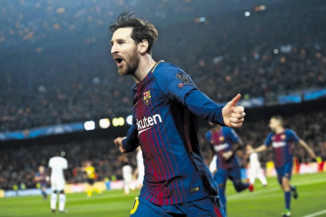Lionel Messi je v ligi prvakov proti Chelseaju proslavil stoti zadetek. Za mejnik je pri 30 letih in 263 dneh potreboval 123...