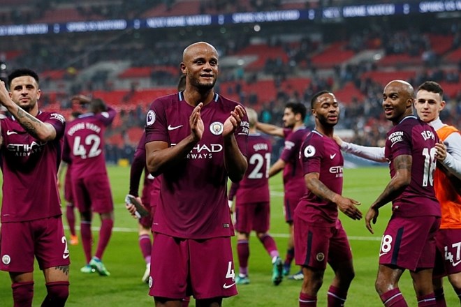 Manchester City ob spodrsljaju rdečih vragov že slavi naslov prvaka
