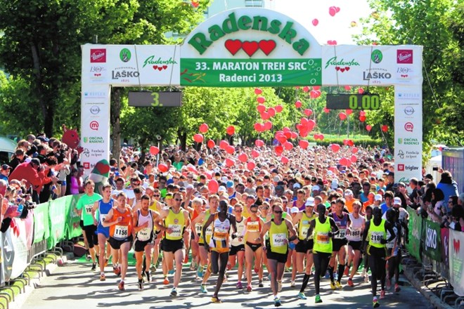 Čudovita kulisa maratona v Radencih. Fotografija iz leta 2013.
