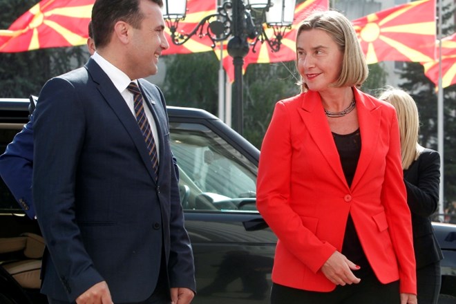 Federica Mogherini in Zoran Zaev