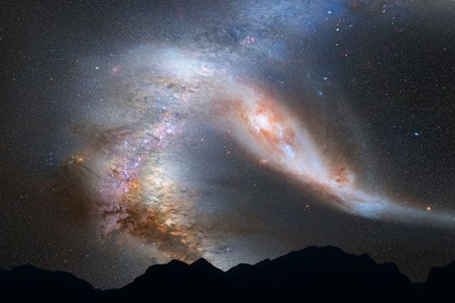 Astronomi odkrili neizbežen trk galaksij