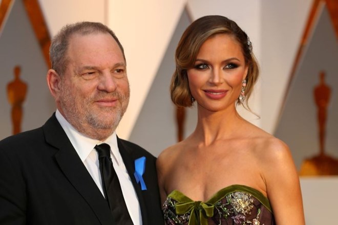 Harvey Weinstein in Georgina Chapman na podelitvi oskarjev leta 2017.
