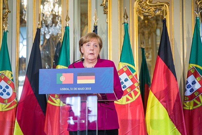 Nemška kanclerka Angela Merkel je predstavila načrt za evrsko območje