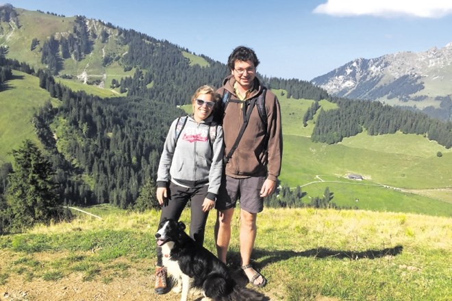 Kot prava Švicarja se tudi Barbara in njen fant Jernej ob nedeljah rada podata v hribe. (foto: osebni arhiv Barbare Drašler)