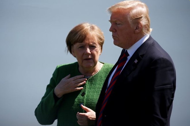 Nemška kanclerka Angela Merkel in ameriški predsednik Donald Trump