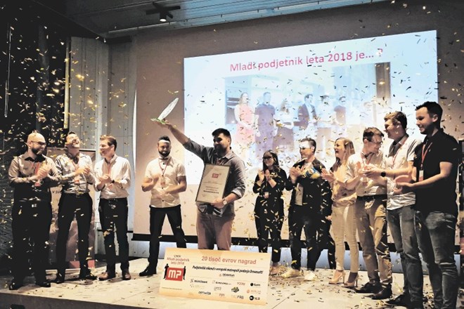 Finalisti izbora Mladi podjetnik leta ter zmagovalec izbora Rok Starič