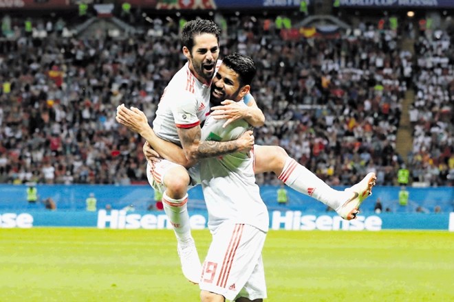 Edini gol na tekmi med Iranom in Španijo je dosegel Diego Costa (desno), za katerega je bil to že tretji zadetek na...