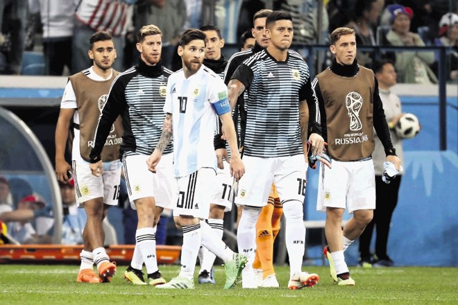 Razočaranje argentinskih igralcev je bilo po porazu s Hrvaško ogromno.