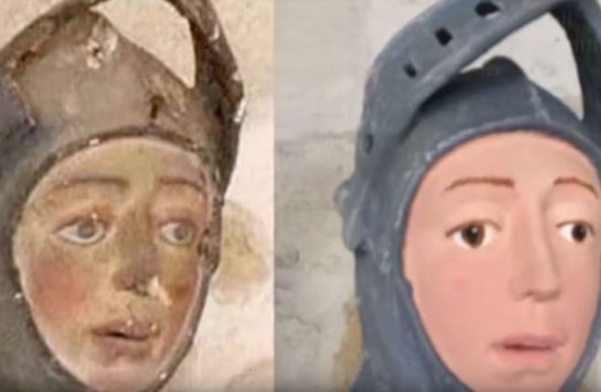 Obupno restavriranje svetega Jurija spremenilo v lik iz risanke 