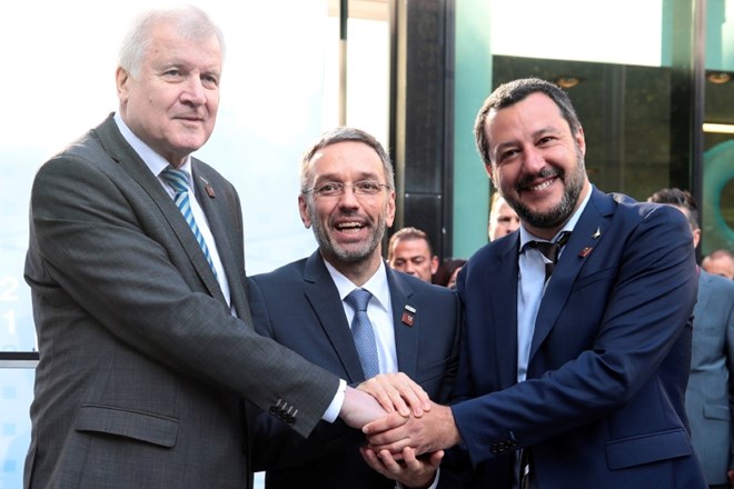 Horst Seehofer, Matteo Salvini in Herbert Kickl