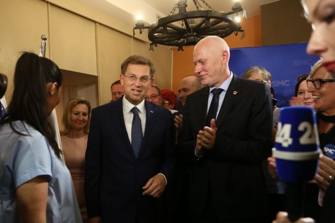 Milan Brglez s predsednikom stranke SMC Mirom Cerarjem.